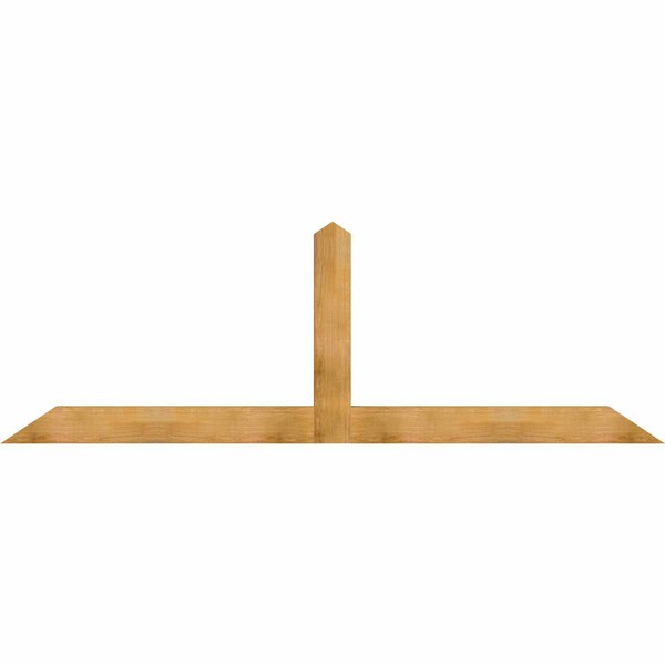 Ekena Millwork Portland Rough Sawn Timber Gable Bracket, Western Red Cedar, 108"W x 36"H x 4"D x 6"F, 8/12 Pitch GBW108X36X0406POR00RWR - main